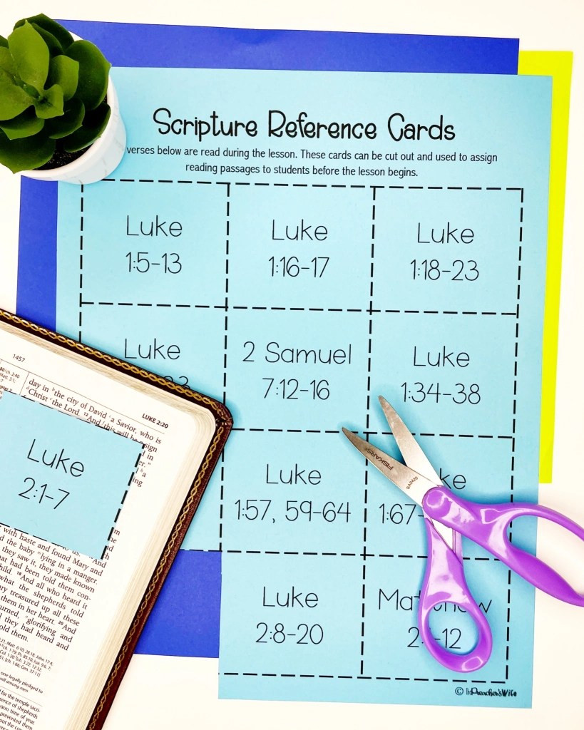 Scripture Reference Cards